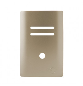 Placa p/ 2 Interruptores + Furo 4x2 - Novara Champanhe